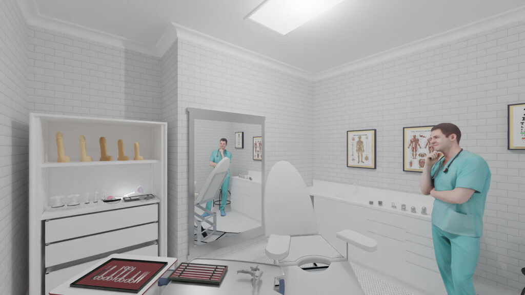 Dr. Hymen's office - BDSM medical playroom