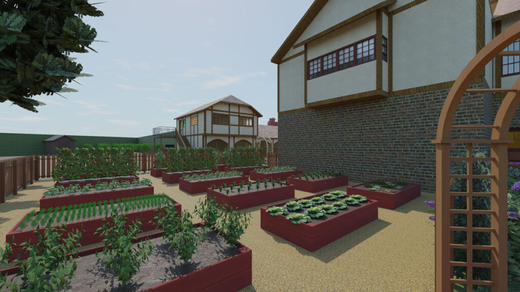 Kitchen Garden at The Mansion in Beverly Hills