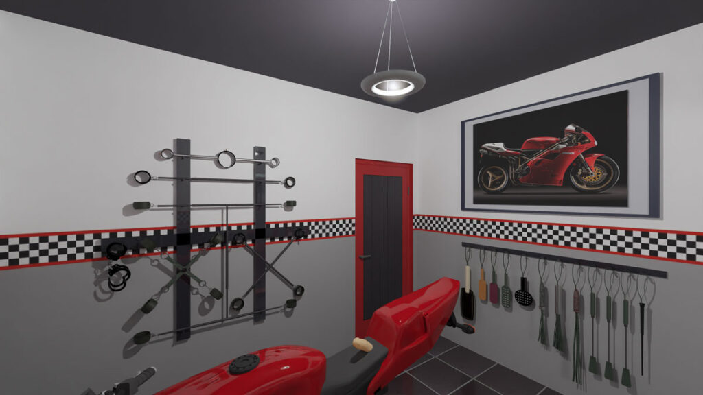Sweet 916 - Ducati themed BDSM play & stay room