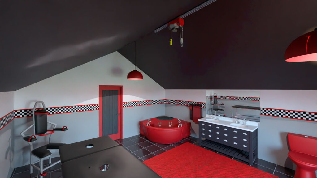Sweet 916 Bathroom - BDSM play and stay